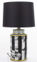 náhled Keramická lampa s černobílým dekorem GD DESIGN
