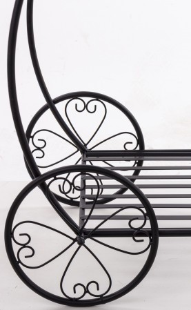 detail Kovový květinový stolek na kolečkách GD DESIGN