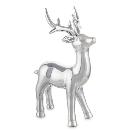 detail Vánoční figurka sob stříbrný GD DESIGN