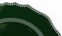 náhled Talíř se zvlněným okrajem tmavě zelený GD DESIGN