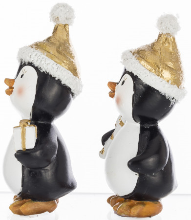 detail Vánoční figurka tučňák 2 varianty GD DESIGN