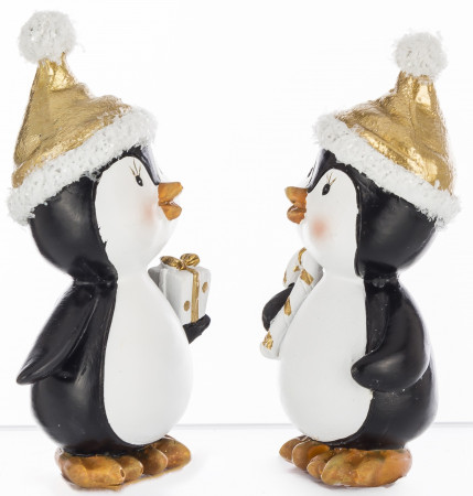 detail Vánoční figurka tučňák 2 varianty GD DESIGN