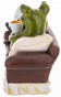 náhled Figurka žába na sedačce s kávou GD DESIGN