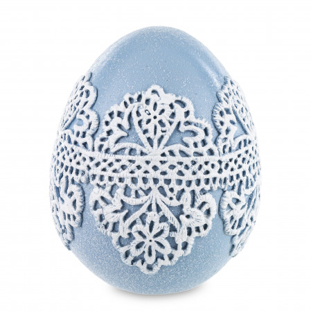 detail Velikonoční modré vejce s dekorem GD DESIGN