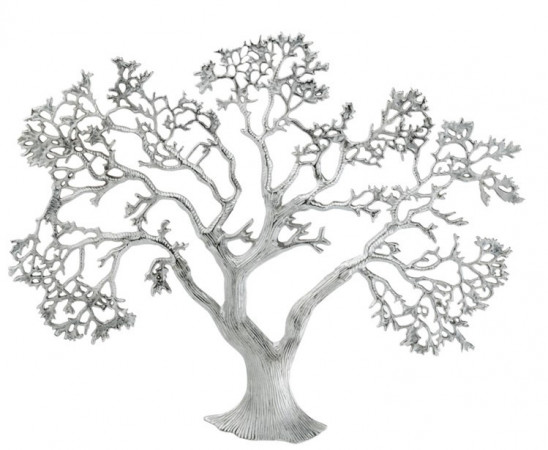 detail Kovová nástěnná dekorace strom GD DESIGN