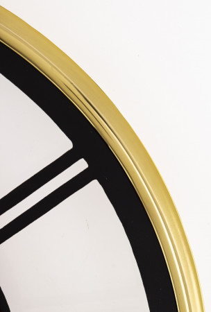 detail Nástěnné hodiny zlato černé GD DESIGN