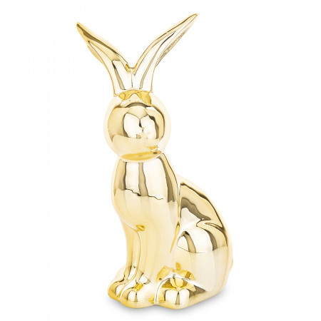 detail Dekorace figurka zlatý lesklý králík GD DESIGN