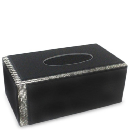 Elegantní černá krabička na kapesníky