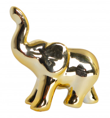 Keramický slon zlatý