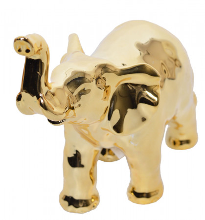detail Keramický slon zlatý GD DESIGN