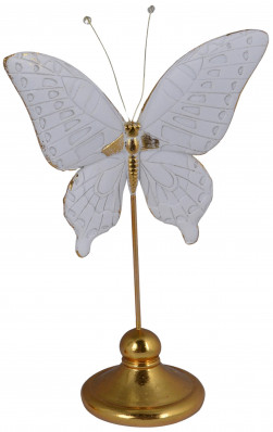 Motýl na zlatém podstavci 32 cm