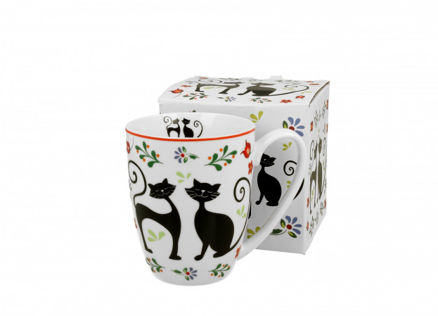 detail Porcelánový hrnek kočky v dárkové krabičce 380 ml GD DESIGN