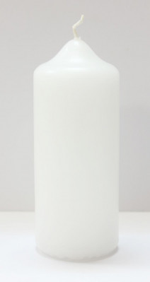 Bílá mešní svíčka 160 gr.