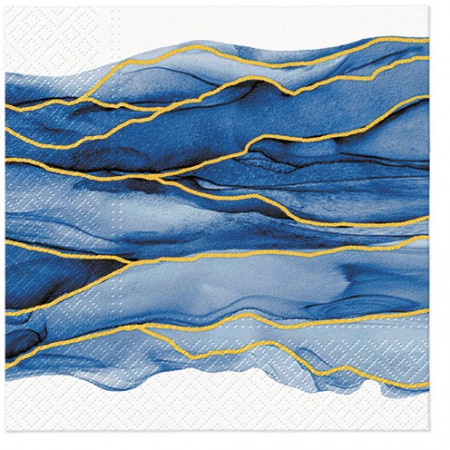 detail Ubrousky modré mořské vlny GD DESIGN
