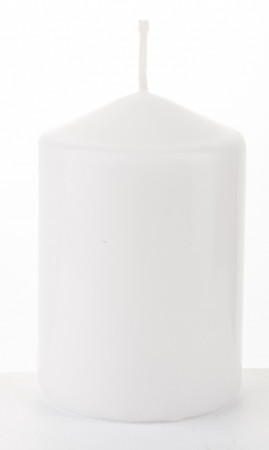 detail Klasická bílá svíčka malá GD DESIGN