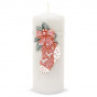 náhled Velká bílá svíčka vánoční ponožka GD DESIGN