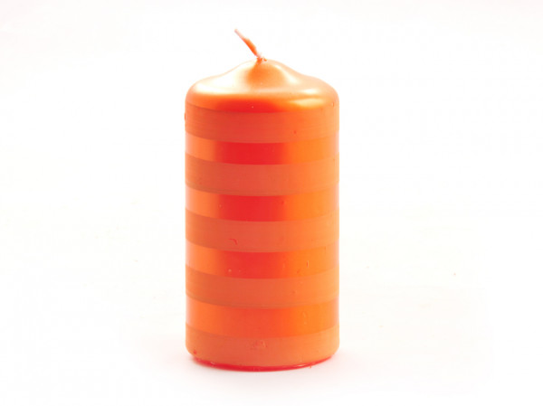 detail Jarní svíčka oranžový pruh GD DESIGN