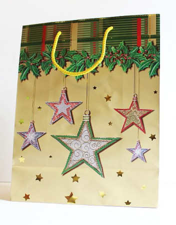 detail Vánoční taška s hvězdami GD DESIGN