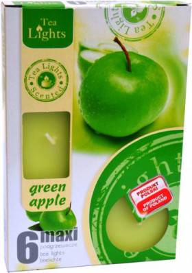 Čajová svíčka zelené jablko maxi