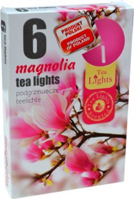 Magnolie, čajová svíčka 6ks