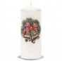 náhled Velká bílá svíčka vánoční zvonky GD DESIGN