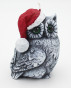 náhled Vánoční svíčka sova levá šedá GD DESIGN